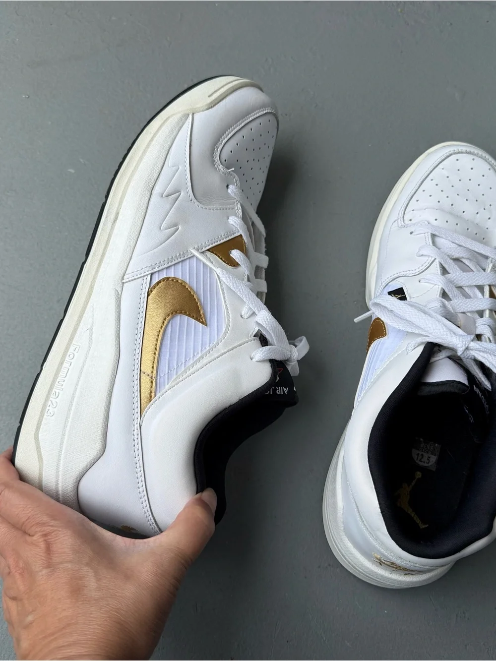 Air Jordan Stadium 90 White Metallic Gold  size 12.5